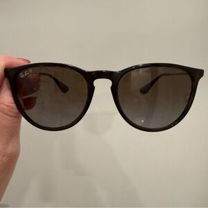 Ray-Ban Erika Polarized Sunglasses with Brown Tortoise frame